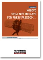 INGLÉS - Informe sobre la libertad de prensa en Kosovo